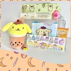 💛(POM355) Pompompurin Adorable 8-Piece Pencil Case Mini Bundle!